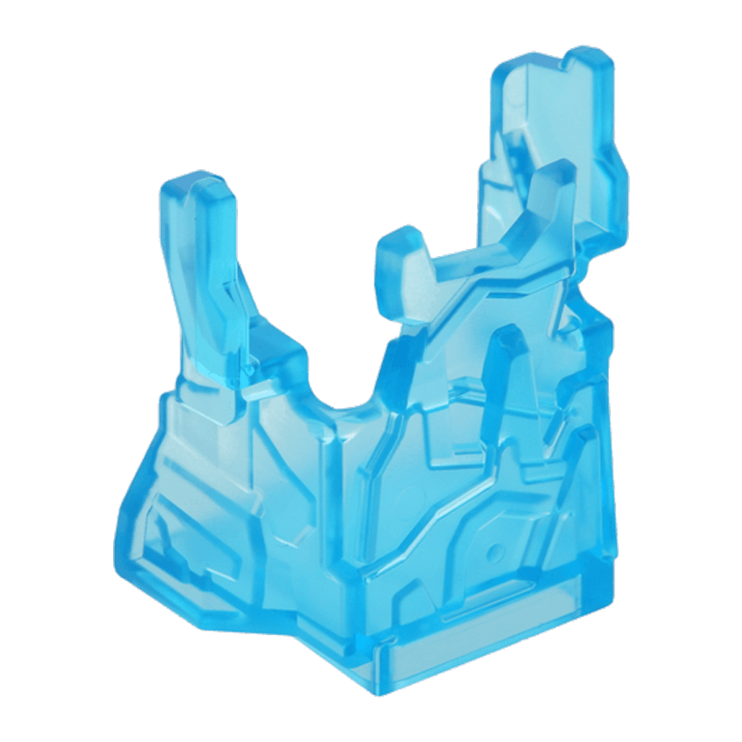 Скала Lego Панель with Fractures Chima Ice Cage 2 x 4 x 3 15091 6065032 Trans-Light Blue Б/У - Retromagaz