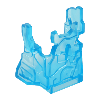 Скала Lego with Fractures Chima Ice Cage Панель 2 x 4 x 3 15091 6065032 Trans-Light Blue Б/У - Retromagaz
