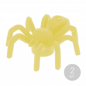 Фігурка Lego Spider with Elongated Abdomen Animals Земля 29111 6209946 Bright Light Yellow 2шт Б/У - Retromagaz