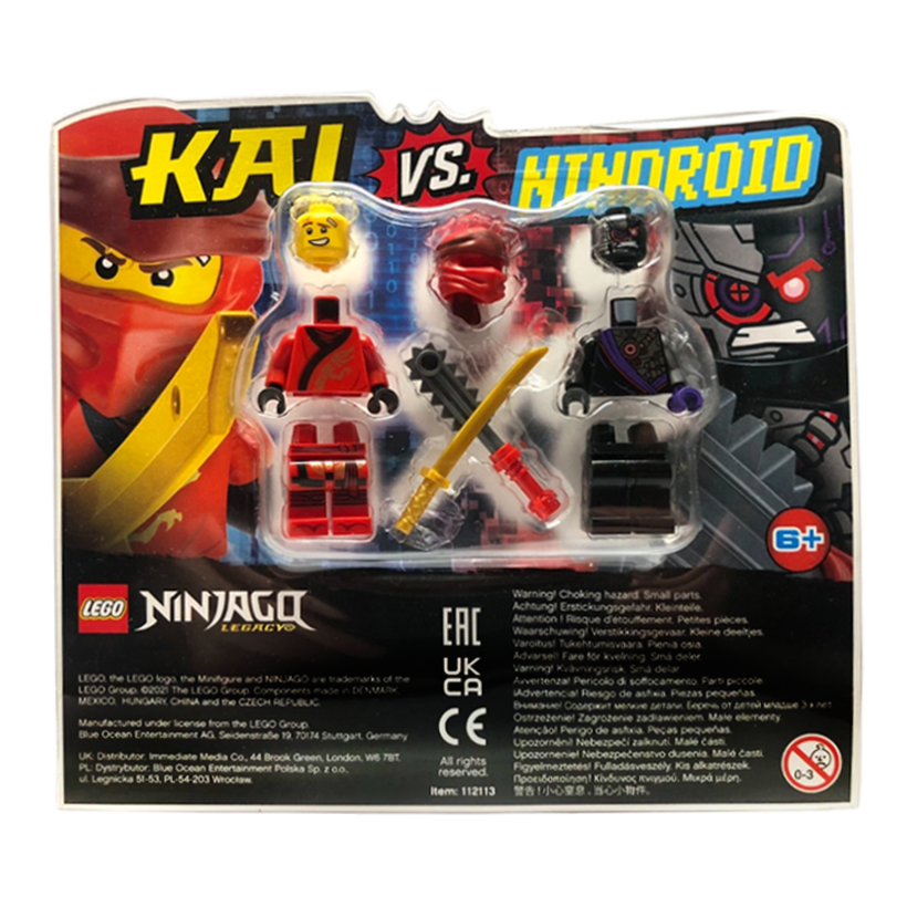 Конструктор Lego Rebooted Kai vs. Nindroid Blister Pack Ninjago 112113 njo0492 njo0582 Новий - Retromagaz