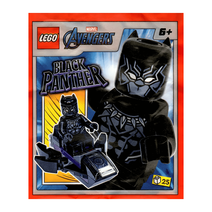 Конструктор Lego Фигурка Black Panther with Jet Marvel Paper Bag Super Heroes 242316 sh0807 Новый - Retromagaz
