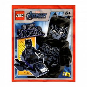 Конструктор Lego Фигурка Black Panther with Jet Paper Bag Marvel Super Heroes 242316 sh0807 Новый - Retromagaz