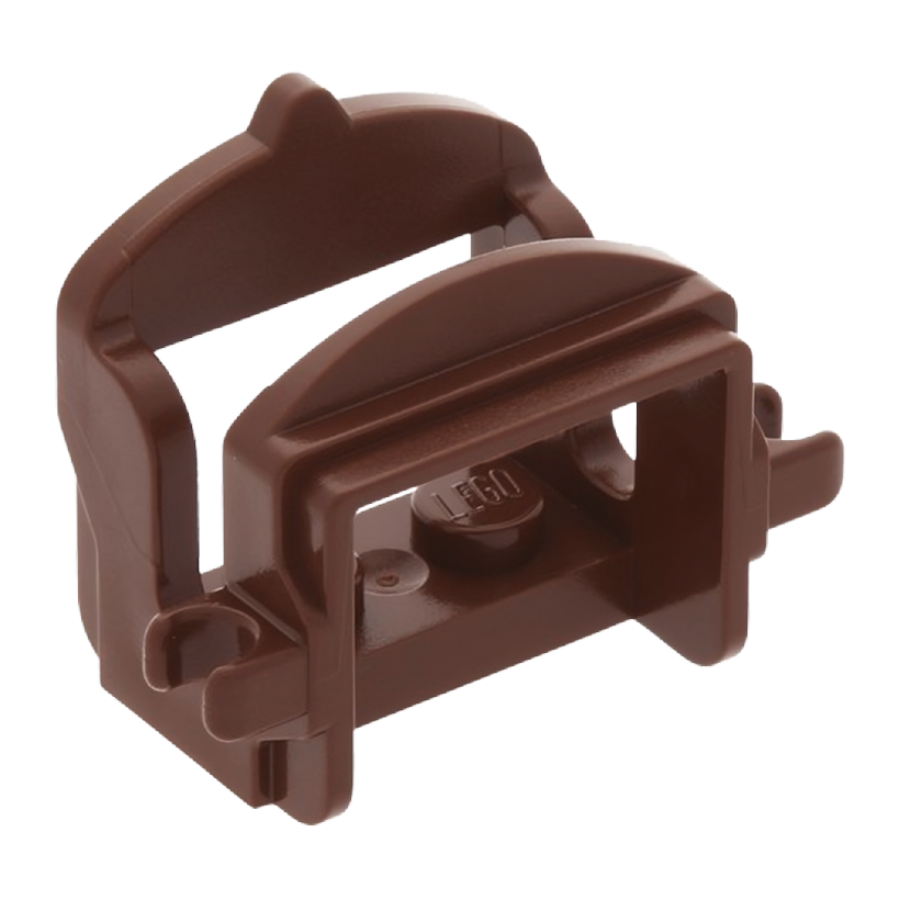 Для Тварин Lego Horse Saddle with Clips 4491b 4550331 6092656 Reddish Brown Б/У - Retromagaz