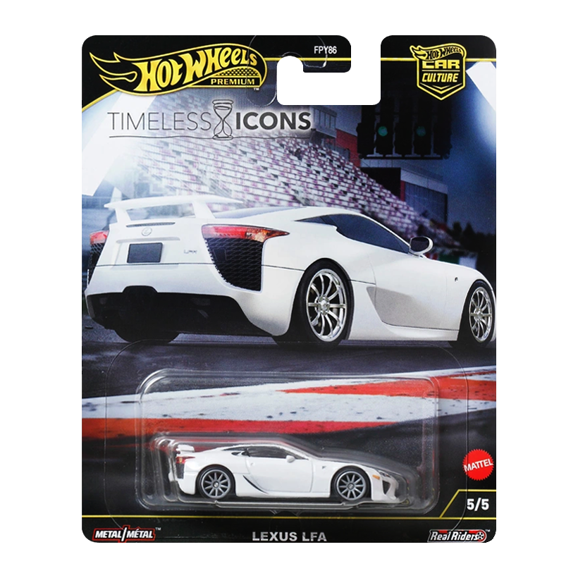 Машинка Premium Hot Wheels Lexus LFA Timeless Icons 1:64 JBK57 White - Retromagaz