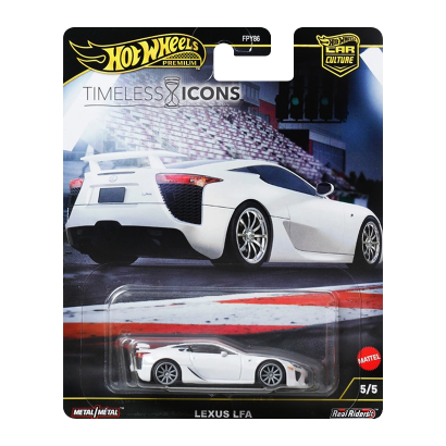 Машинка Premium Hot Wheels Lexus LFA Timeless Icons 1:64 JBK57 White - Retromagaz