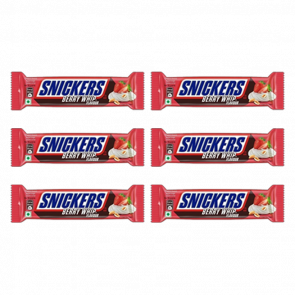 Набір Батончик 6шт Snickers Полуниця Berry Whip 40g - Retromagaz