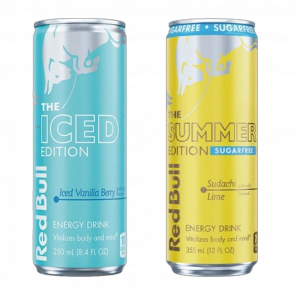 Набір Потужний 2.0 (Напій Енергетичний Red Bull Summer Edition Sudachi Lime Zero Sugar + Iced Edition Vanilla Berry) - Retromagaz