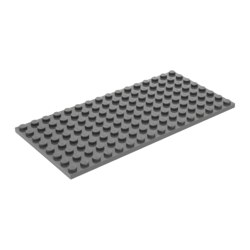 Пластина 4шт Lego Звичайна 8 x 16 92438 4654613 Dark Bluish Grey Б/У - Retromagaz