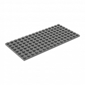 Пластина Lego Звичайна 8 x 16 92438 4654613 Dark Bluish Grey 4шт Б/У - Retromagaz