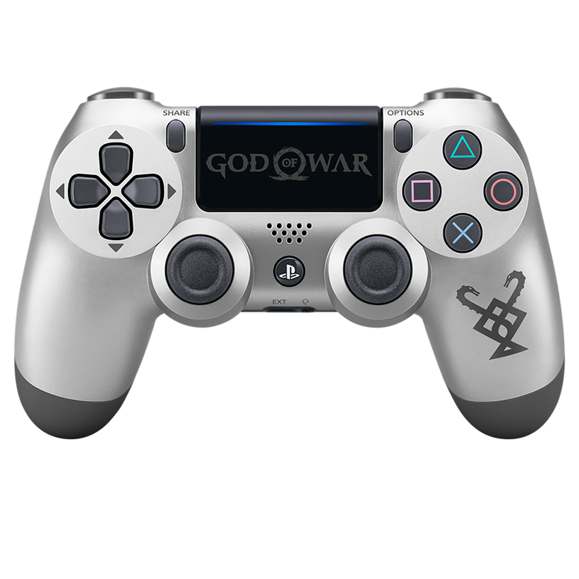 Геймпад Бездротовий Sony PlayStation 4 DualShock 4 God of War Limited Edition Version 2 Silver Б/У - Retromagaz