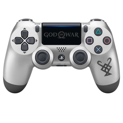 Геймпад Бездротовий Sony PlayStation 4 DualShock 4 God of War Limited Edition Version 2 Silver Б/У - Retromagaz