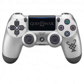 Геймпад Беспроводной Sony PlayStation 4 DualShock 4 God of War Limited Edition Version 2 Silver Б/У - Retromagaz