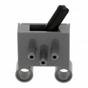 Technic Lego Switch with Pin Holes Пневматика 4694bc01 4237158 Dark Bluish Grey Б/У