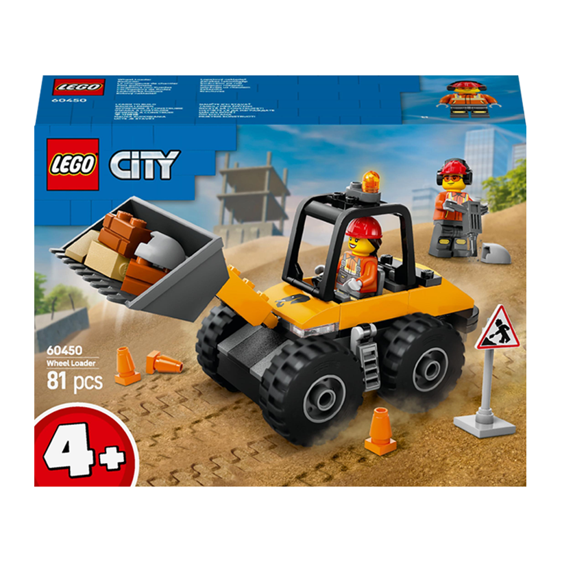 Конструктор Lego Желтый Строительный Автопогрузчик City 60450 Новый - Retromagaz