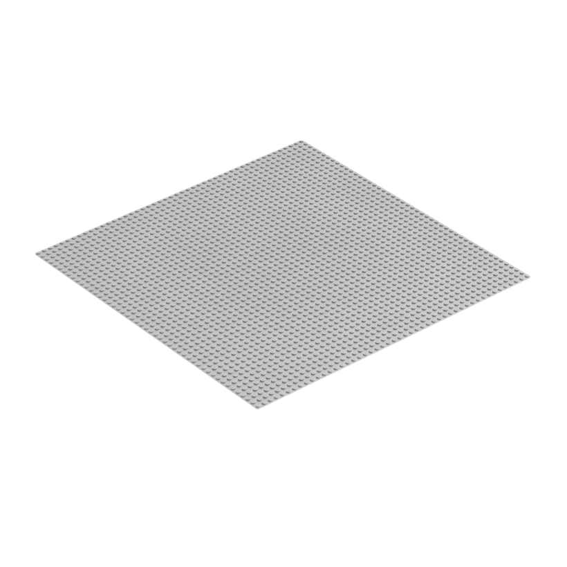 Пластина Lego Базовая Baseplate 48 x 48 4186 3497 4219806 4278193 Light Bluish Grey Б/У - Retromagaz