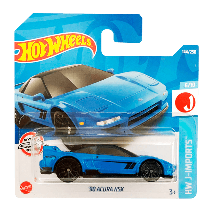 Машинка Базовая Hot Wheels '90 Acura NSX J-Imports 1:64 HCV83 Blue - Retromagaz