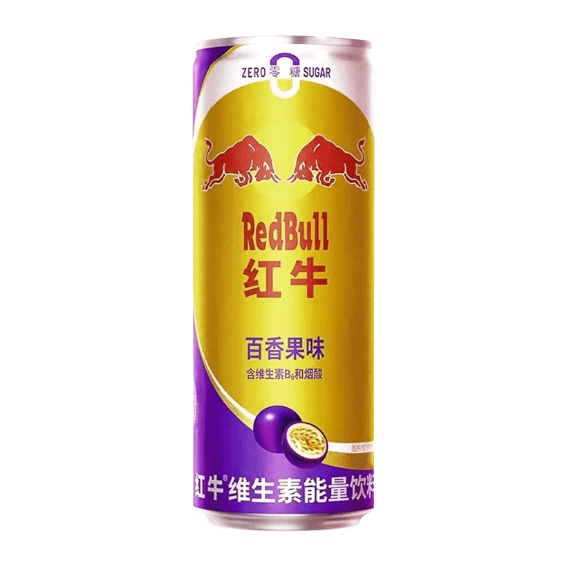 Напиток Энергетический Red Bull Passion Fruit Zero Sugar 325ml - Retromagaz