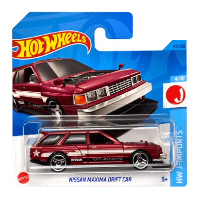 Машинка Базова Hot Wheels Nissan Maxima Drift Car J-Imports 1:64 HKJ12 Red - Retromagaz