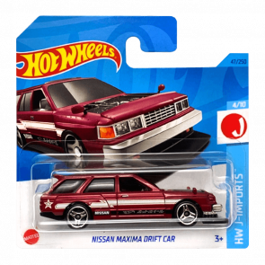 Машинка Базова Hot Wheels Nissan Maxima Drift Car J-Imports 1:64 HKJ12 Red - Retromagaz