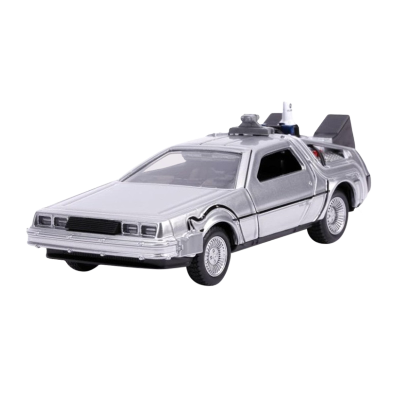 Машинка Jada Delorean DMC-12 Back to the Future 2 Time Machine 1:32 Silver - Retromagaz