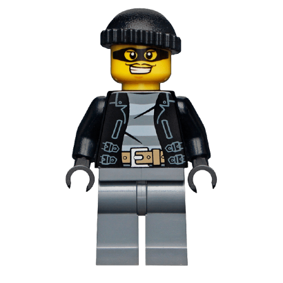 Фигурка Lego 973pb1550 Bandit Male Mask City Police cty0462 1 Б/У - Retromagaz