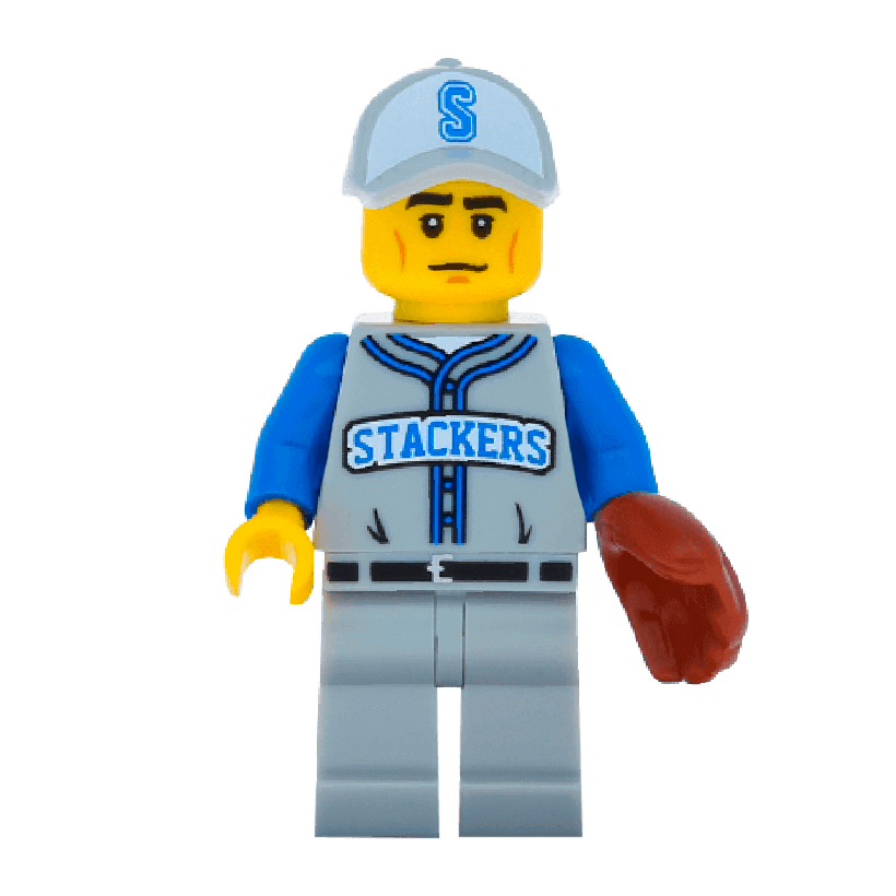 Фигурка Lego Series 10 Baseball Fielder Collectible Minifigures col10-13 col157 Б/У - Retromagaz