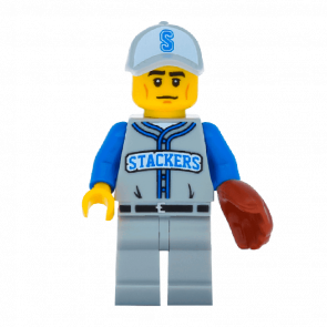Фигурка Lego Collectible Minifigures Series 10 Baseball Fielder col157 Б/У Хороший
