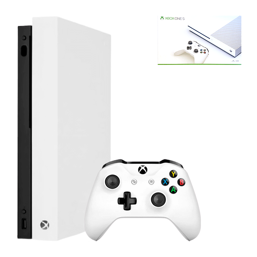 Набор Консоль Microsoft Xbox One X 1TB White Б/У  + Коробка Black - Retromagaz