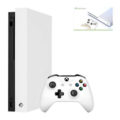Набор Консоль Microsoft Xbox One X 1TB White Б/У  + Коробка Black - Retromagaz