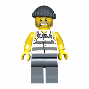 Фигурка Lego 973pb0987 Prisoner Shirt with Stripes City Police cty0481 Б/У