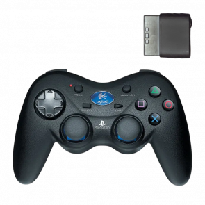 Геймпад Бездротовий Logitech PlayStation 2 Cordless Action Black Б/У - Retromagaz