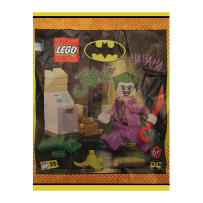 Конструктор Lego Фігурка The Joker With ATM Paper Bag Super Heroes 212405 sh0903 Новый - Retromagaz