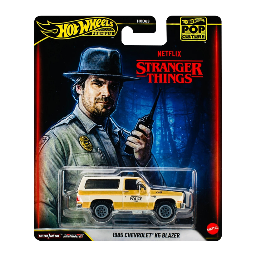 Машинка Premium Hot Wheels 1985 Chevrolet K5 Blazer Stranger Things Pop Culture 1:64 JHW86 Brown - Retromagaz