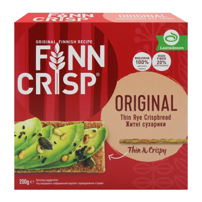 Хлібці Finn Crisp Original Taste Житні 200g - Retromagaz