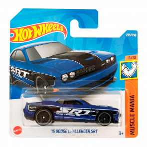 Машинка Базовая Hot Wheels '15 Dodge Challenger SRT Muscle Mania 1:64 HCW30 Blue