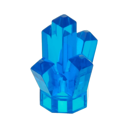 Скала Lego Crystal 5 Point Драгоценность 1 x 1 52 29377 30385 28623 4541538 6236962 Trans-Dark Blue 10шт Б/У - Retromagaz