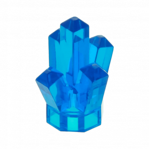 Скеля Lego Crystal 5 Point Коштовність 1 x 1 52 29377 30385 28623 4541538 6236962 Trans-Dark Blue 10шт Б/У - Retromagaz