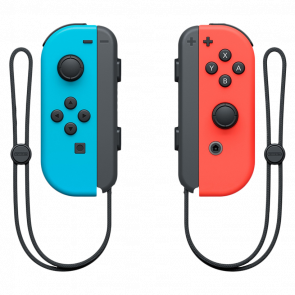 Контролери Бездротовий Nintendo Switch Joy‑Con Neon Blue Neon Red Новий - Retromagaz