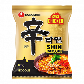 Лапша Nongshim 1 Shin Рамьон со Вкусом Курицы Острая 120g