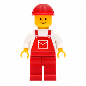 Фигурка Lego 973pb0203 Overalls Red with Pocket City People ovr005 Б/У