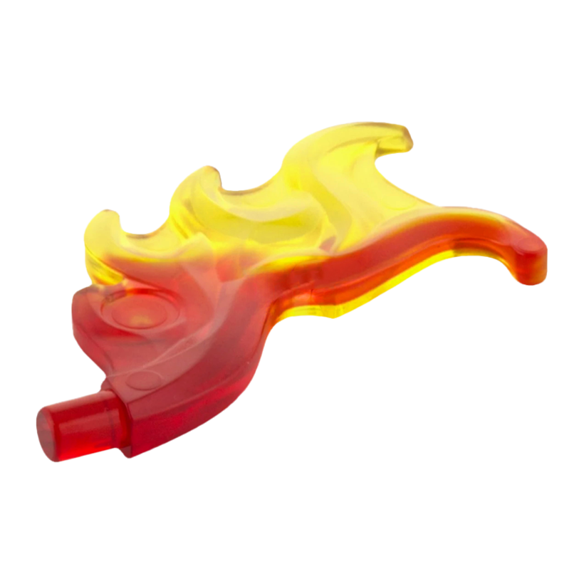На Плечи 4шт Lego Wave Rounded Curved Wing Flame 18394pb01 6097662 Trans-Red Б/У - Retromagaz