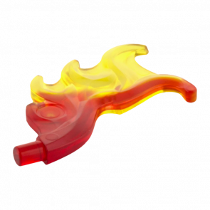 На Плечи Lego Wave Rounded Curved Wing Flame 18394pb01 6097662 Trans-Red 4шт Б/У - Retromagaz