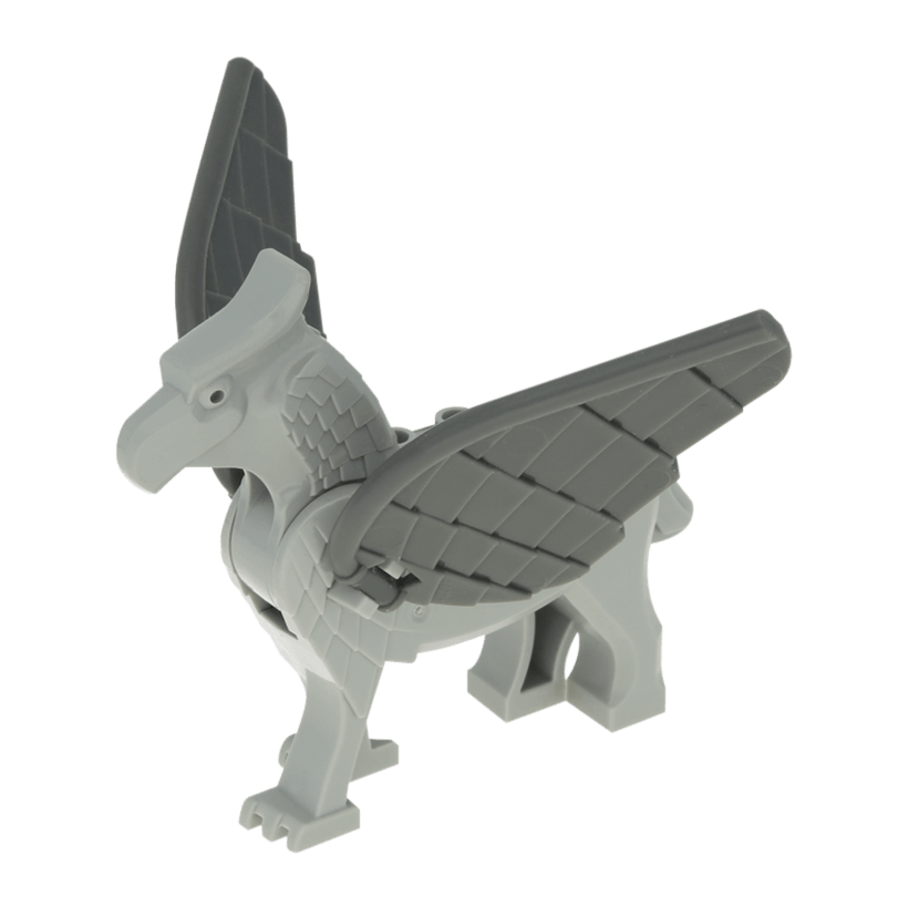 Фігурка Lego Земля Hippogriff Harry Potter Animals buckbeakc01 Light Bluish Grey Б/У - Retromagaz