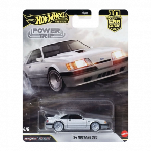 Машинка Premium Hot Wheels '84 Mustang SVO Power Trip 1:64 JKF31 Silver - Retromagaz