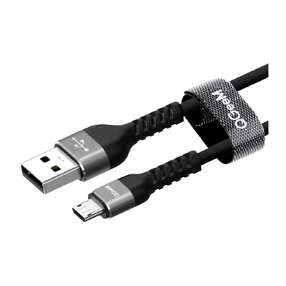 Кабель QGeeM USB 2.0 - Micro-USB Black 2m - Retromagaz