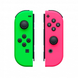 Контроллеры Беспроводной Nintendo Switch Joy-Con Neon Green Neon Pink Б/У Хороший - Retromagaz