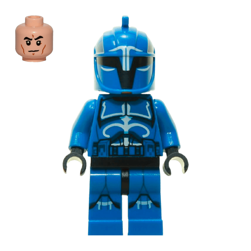 Фигурка Lego Республика Senate Commando Captain Printed Legs Star Wars sw0613 75088 Б/У - Retromagaz