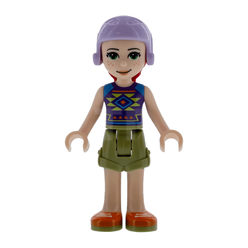 Фигурка Lego Girl Mia Ski Helmet with Red Hair Friends frnd291 Б/У - Retromagaz