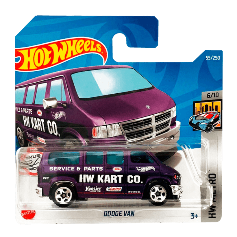 Машинка Базовая Hot Wheels Dodge Van Metro 1:64 HCT63 Purple - Retromagaz