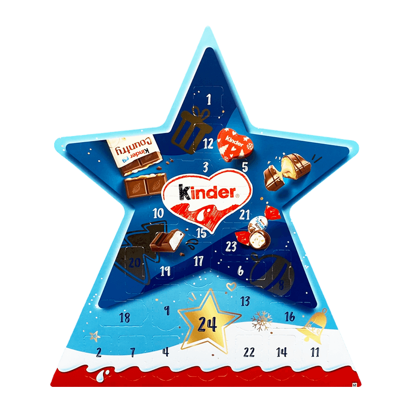 Адвент-Календарь Kinder Star Advent-Calendar 149g - Retromagaz